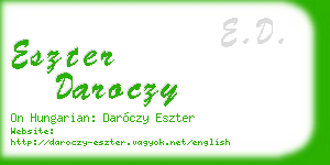eszter daroczy business card